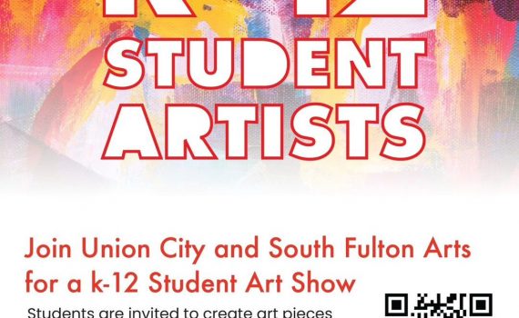 Calling all K-12 student artists! Join us for our first student-centered art show in Union City, hosted with South Fulton Arts!