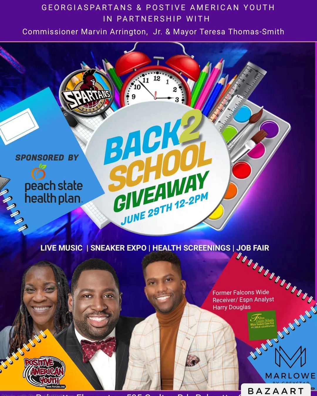 Back To School Giveaway at with Former Atlanta Falcons wide receiver @hdouglas8